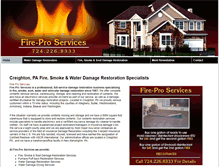 Tablet Screenshot of fire-proservices.com